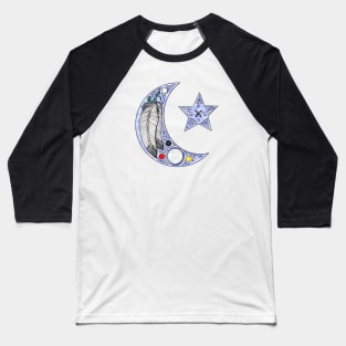 Feather Moon Baseball T-Shirt